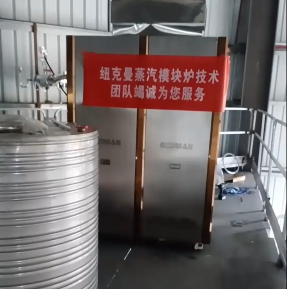 東莞某廠采購(gòu)一臺(tái)紐克曼超低氮蒸汽模塊爐，設(shè)備已調(diào)試完畢!